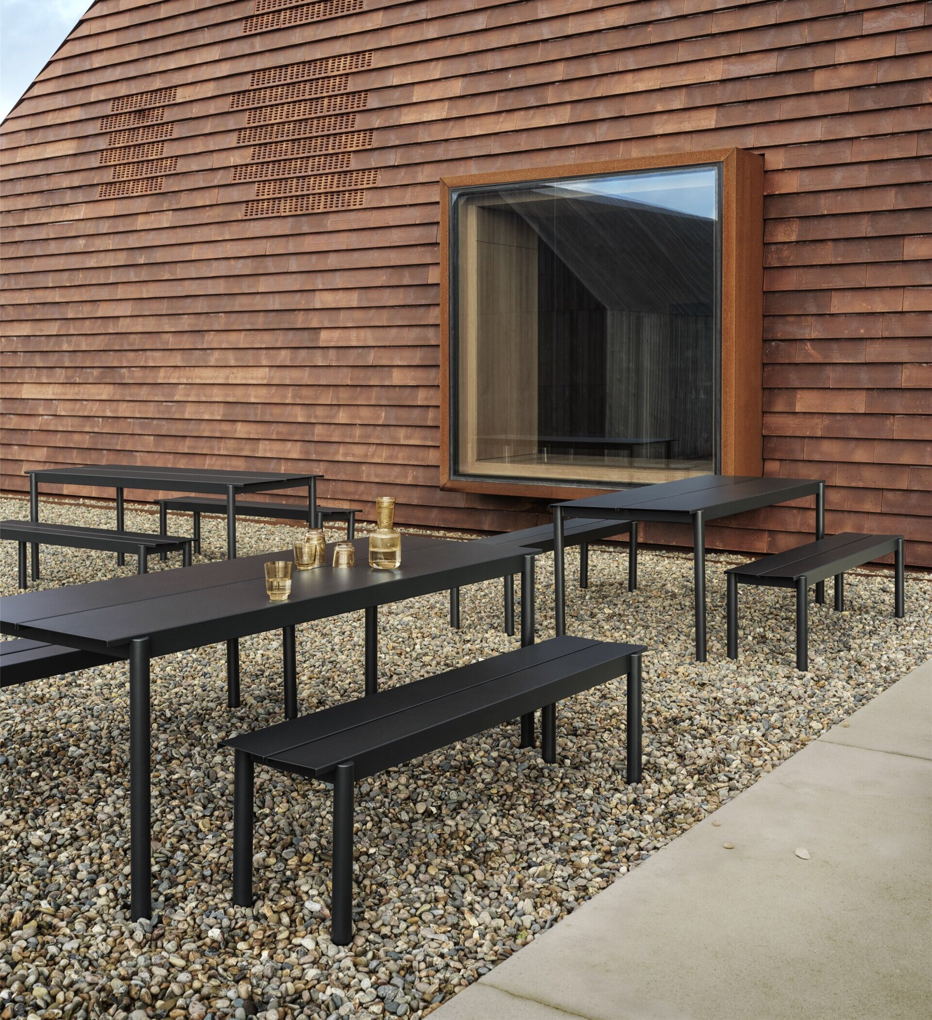 Linear Steel bench